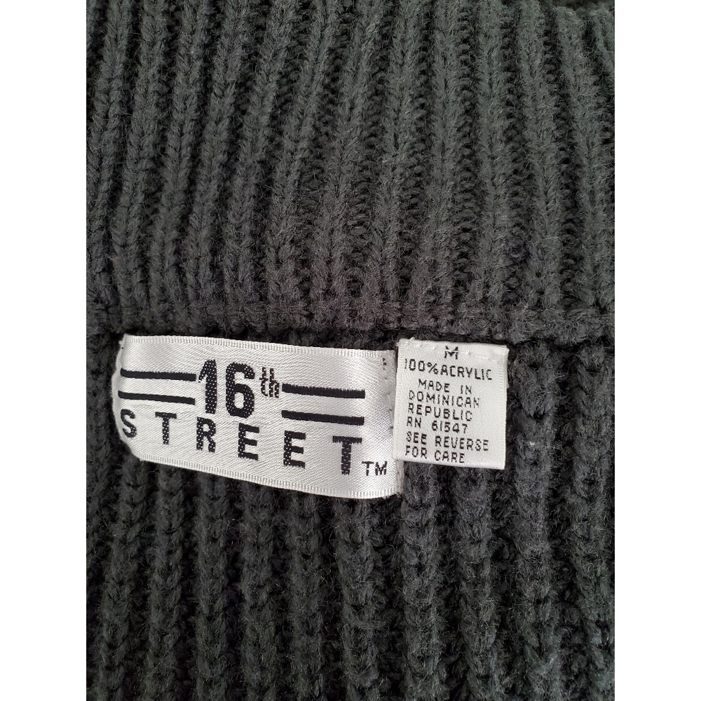 16th Street Gray Open Knit Cardigan Medium Size - Picture 7 of 8